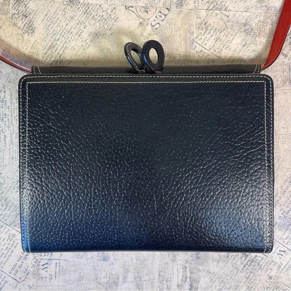 TUSK East West Leather Crossbody Wallet Organizer Bag Travel Purse